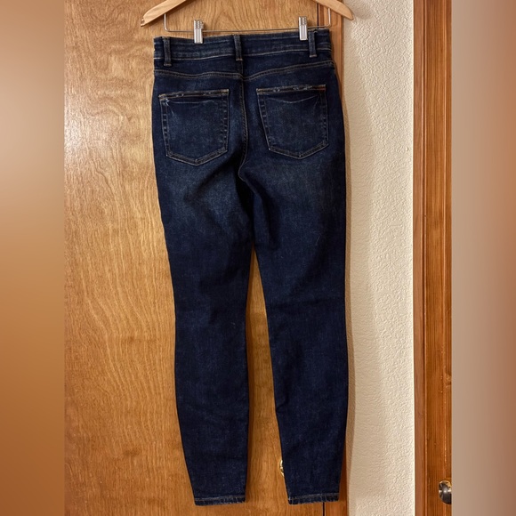 Maurices Dark Indigo High-Rise Button-Fly Skinny Jeans - Picture 3 of 7
